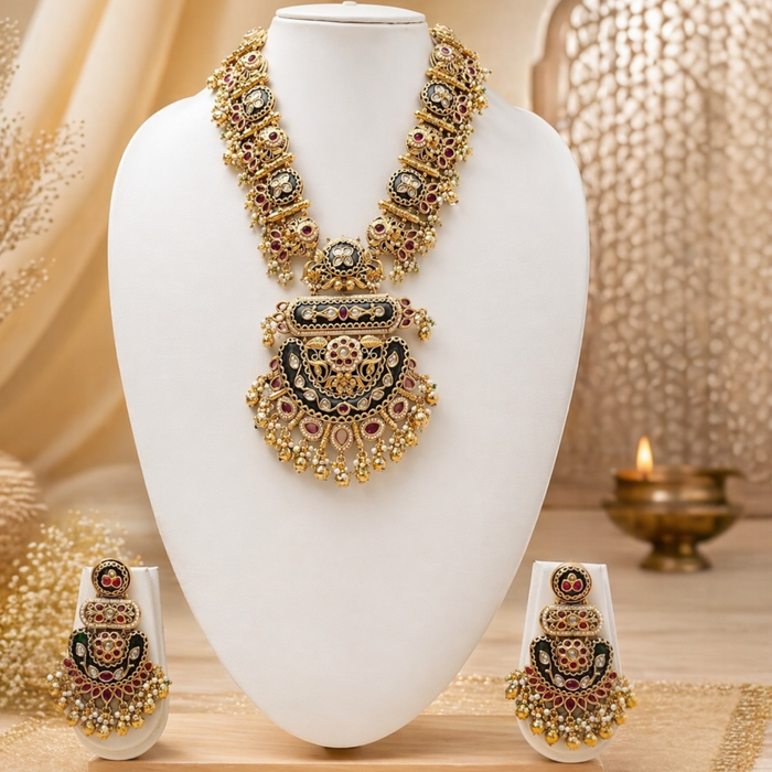Aroopa Heritage Necklace set-Short