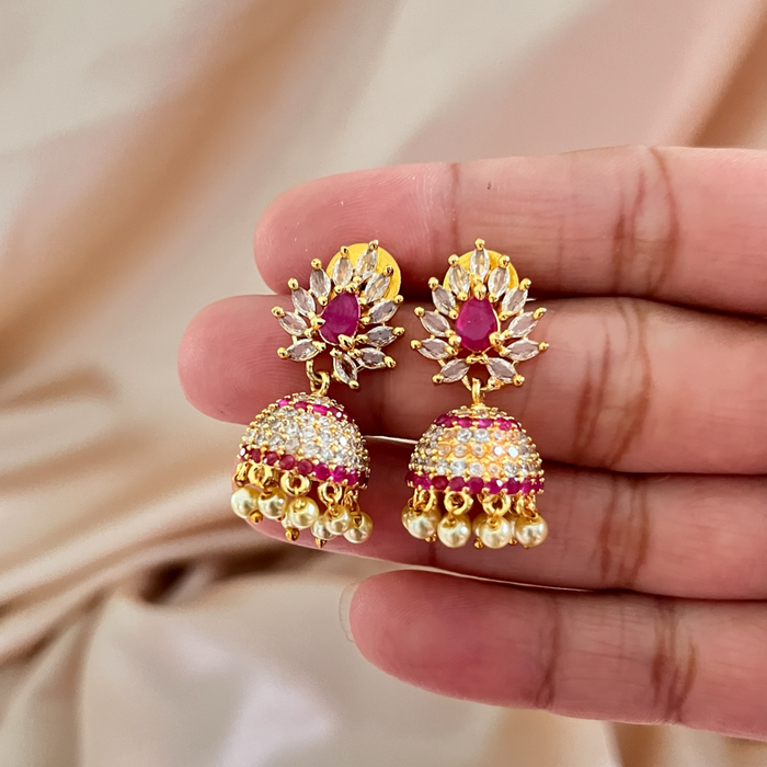 Stone studded Jhumka