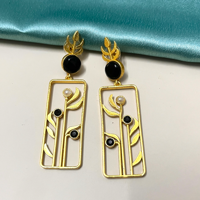 Elegant Floral Drop Earrings