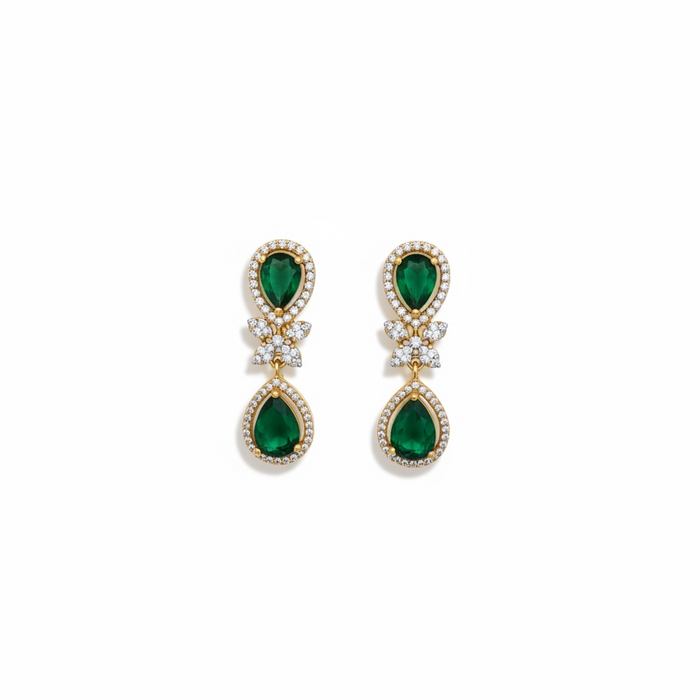 Aroopa Katha Teardrop Statement Set