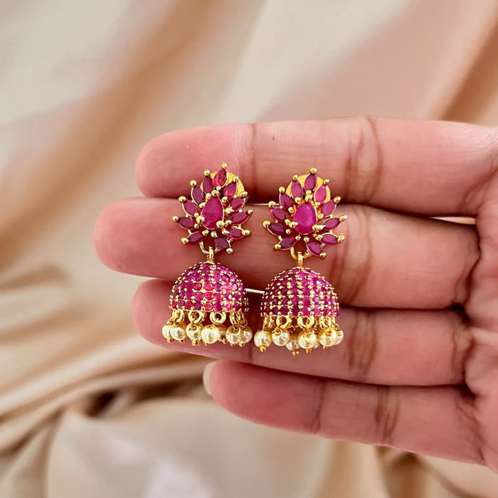 Stone studded Jhumka