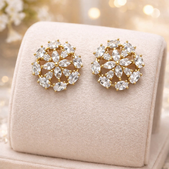 Aroopa Regal Stone Circular Studs
