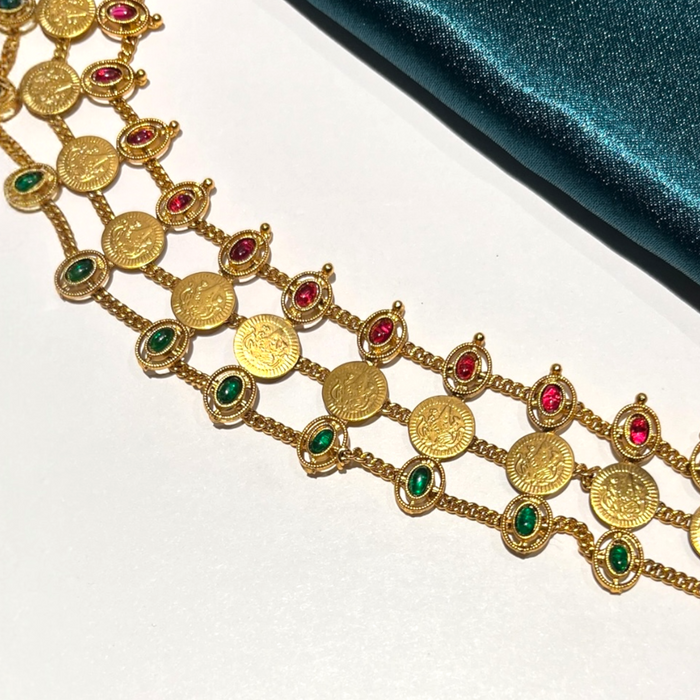 Lakshmi Coin Layer necklace set