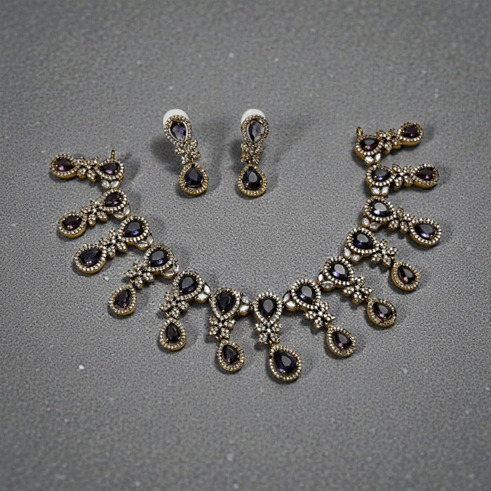 Aroopa Katha Teardrop Statement Set