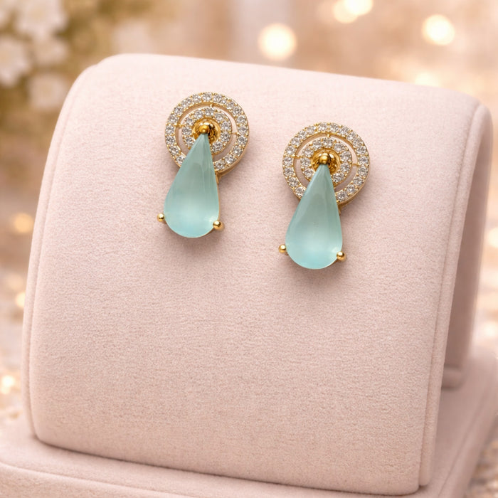 Aroopa Drop Crystal Stud Earrings