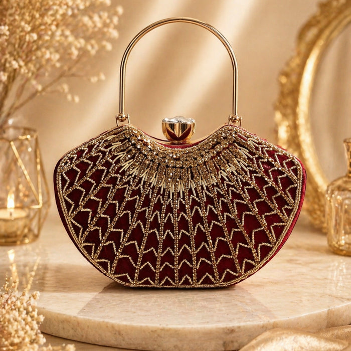 Aroopa Fancy Beaded Clutch