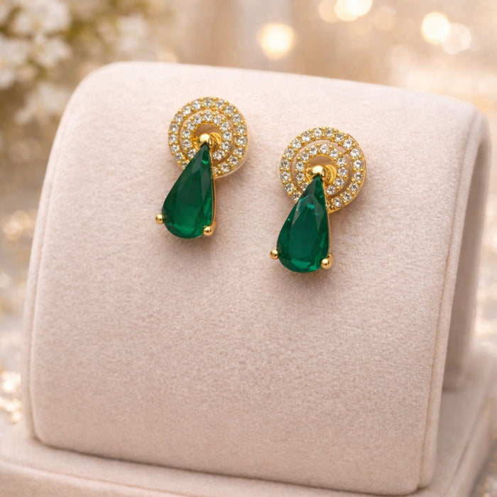 Aroopa Drop Crystal Stud Earrings