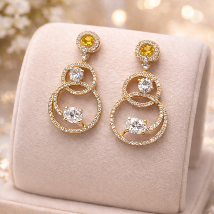 Aroopa Radiant Orbit Drop Earrings