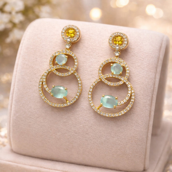 Aroopa Radiant Orbit Drop Earrings
