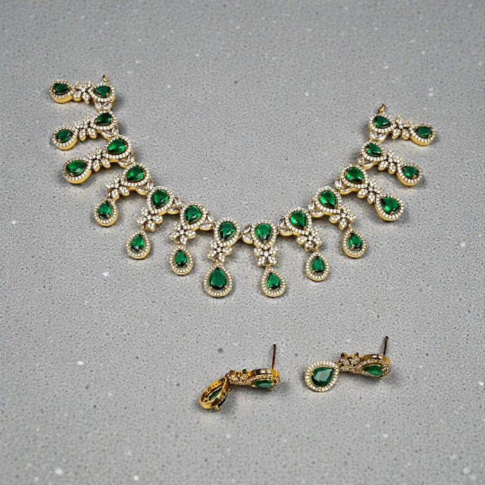 Aroopa Katha Teardrop Statement Set