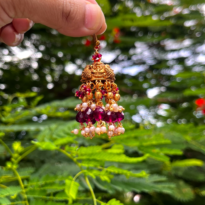 Beads & Pearl Jhumka