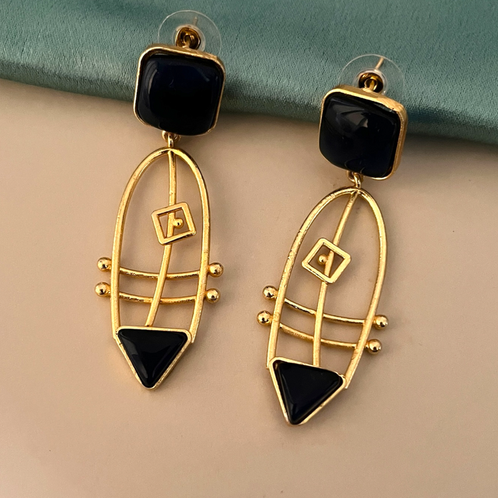Aroopa Dangle Earrings- Brass