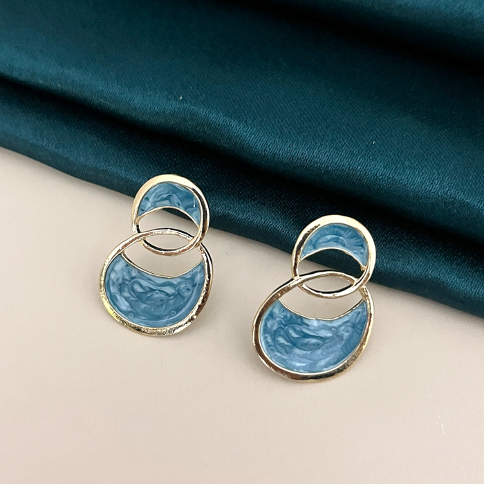 Fancy Earrings- Blue