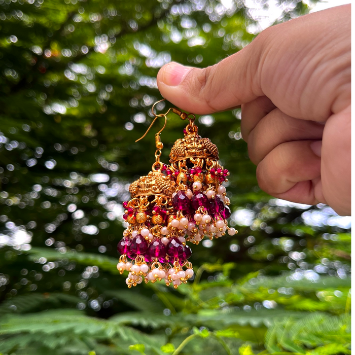 Beads & Pearl Jhumka