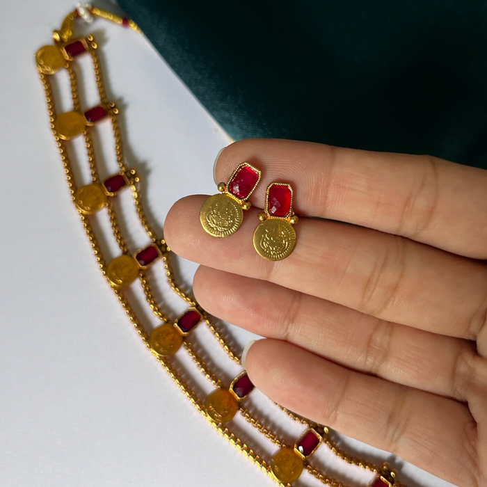 Layer Necklace- Pink