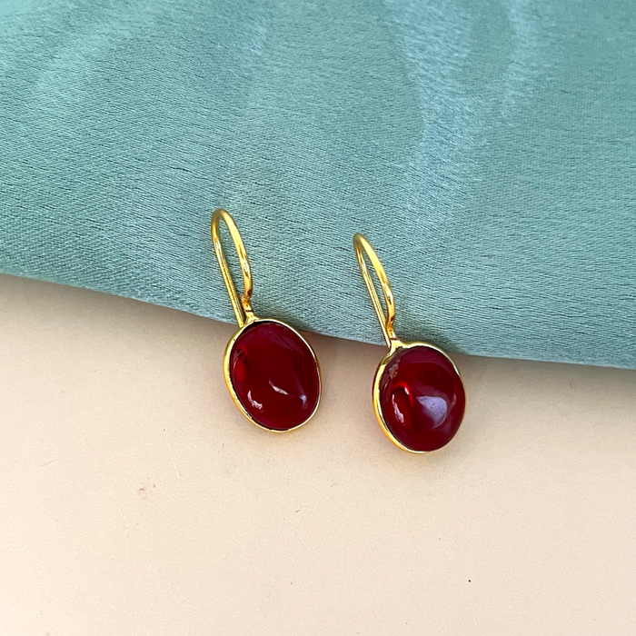Aroopa Oval drop earrings
