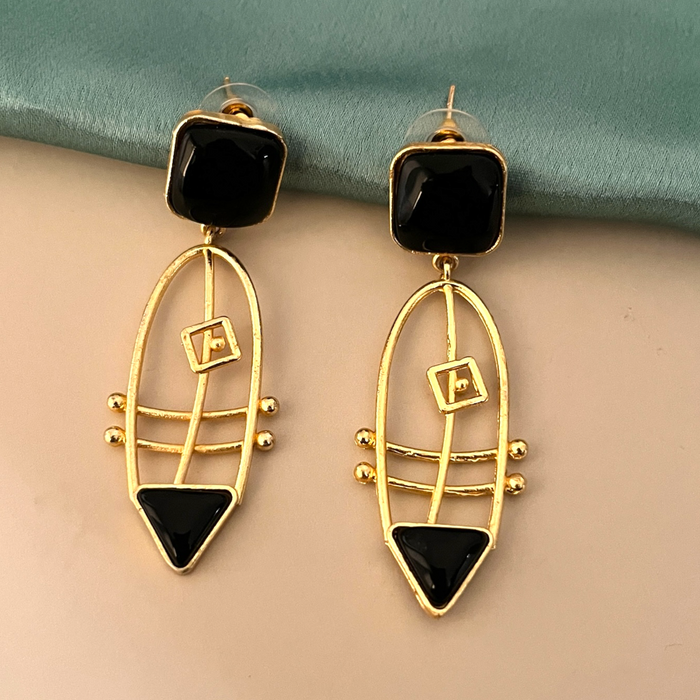 Aroopa Dangle Earrings- Brass