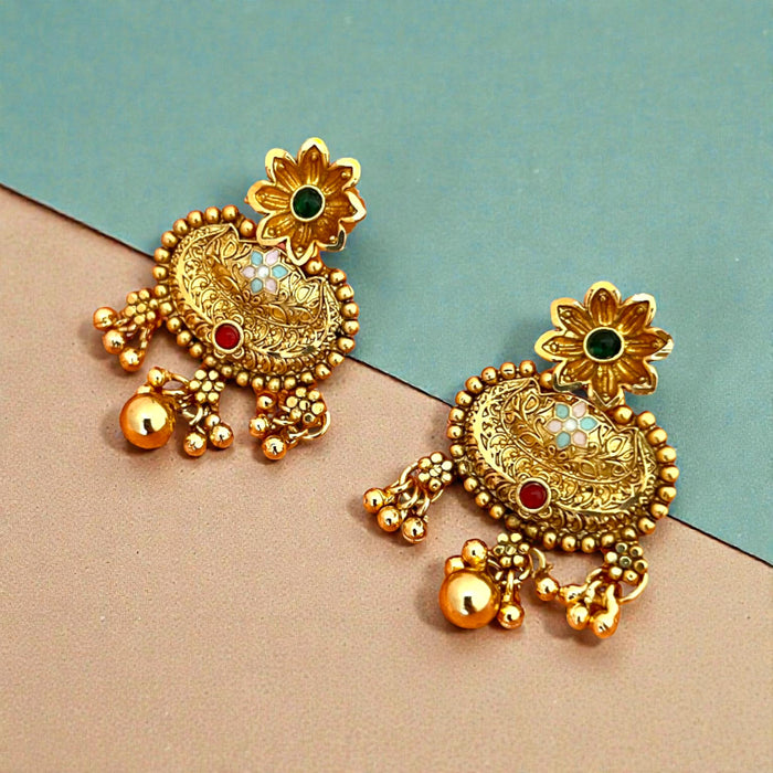 Aroopa Heritage Rani Har Necklace Set - Meena Design