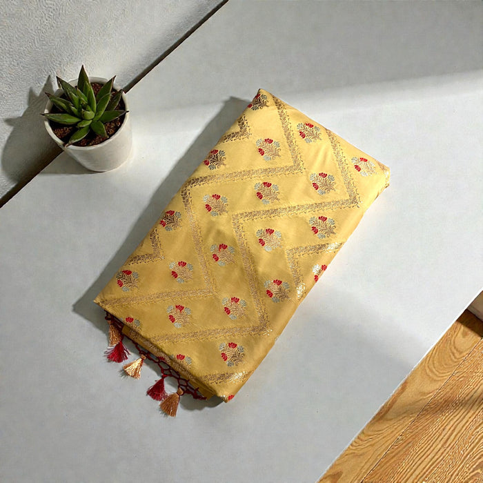 Aroopa Katan Silk Minakari Saree