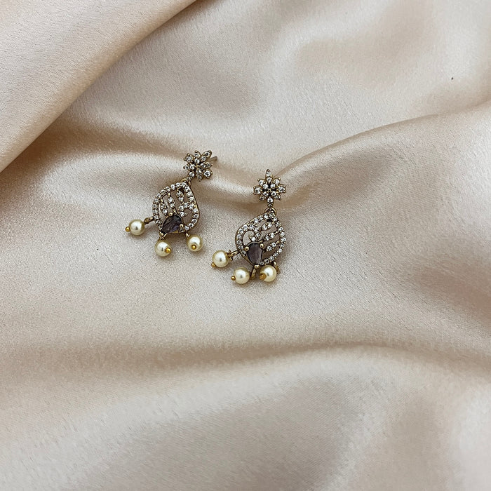 Aroopa Pearl Grace Drop Earrings