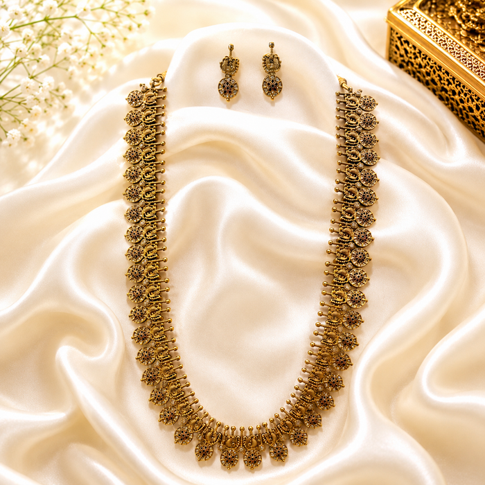 Aroopa Traditional Coin Necklace Set