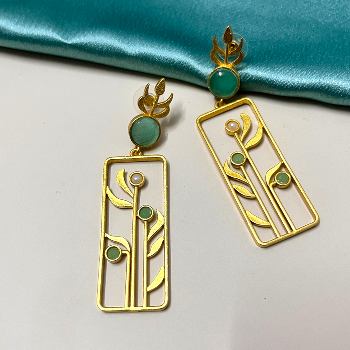 Elegant Floral Drop Earrings