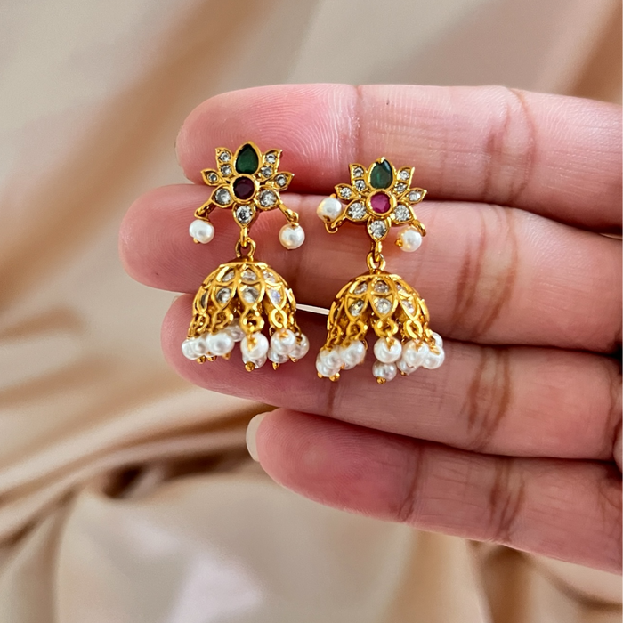 Lotus Jhumka