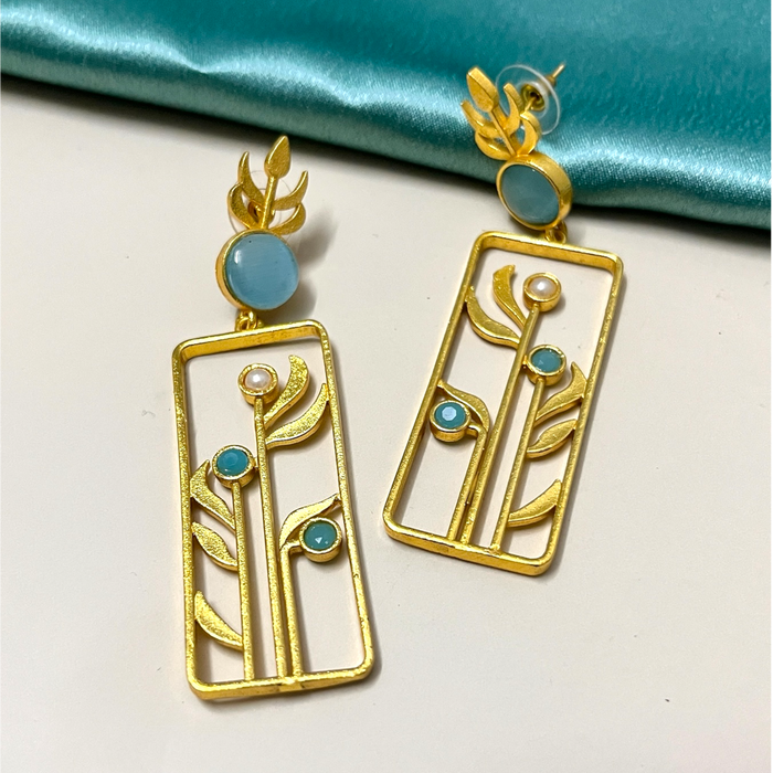 Elegant Floral Drop Earrings