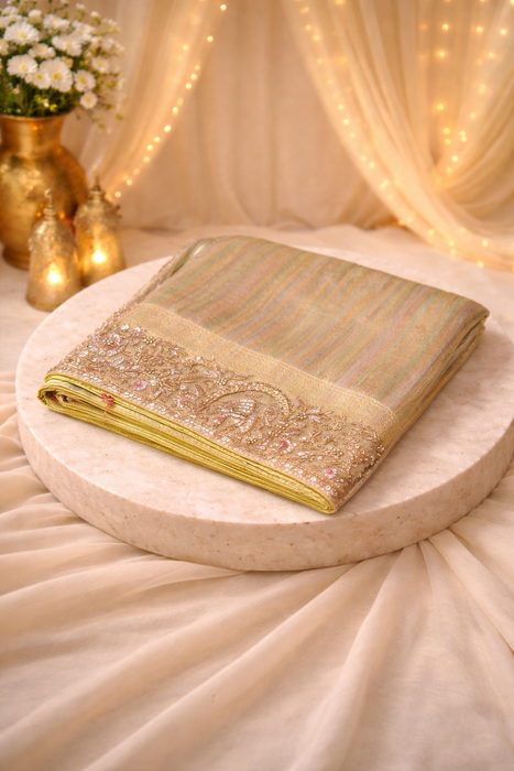 Aroopa Mystic Sequins Work Saree with unstiched sequins work blouse