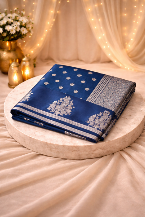 Aroopa Soft Silk Saree with small butti