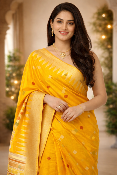 Aroopa Raw Silk Saree with Special Pallu