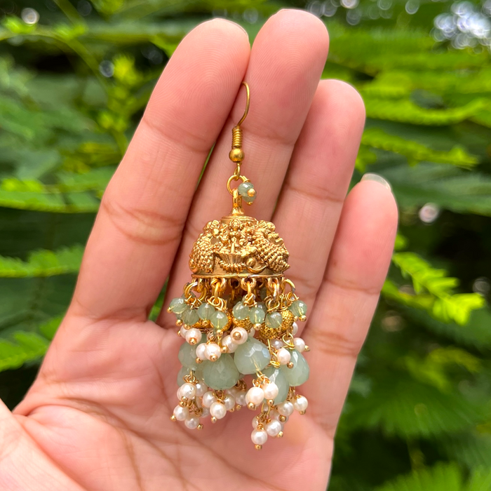 Beads & Pearl Jhumka