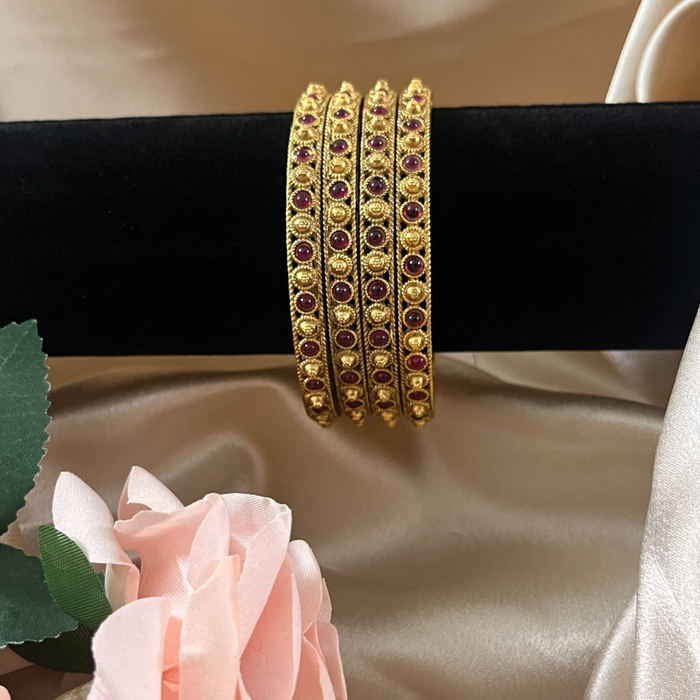 Ruby Bangle Set