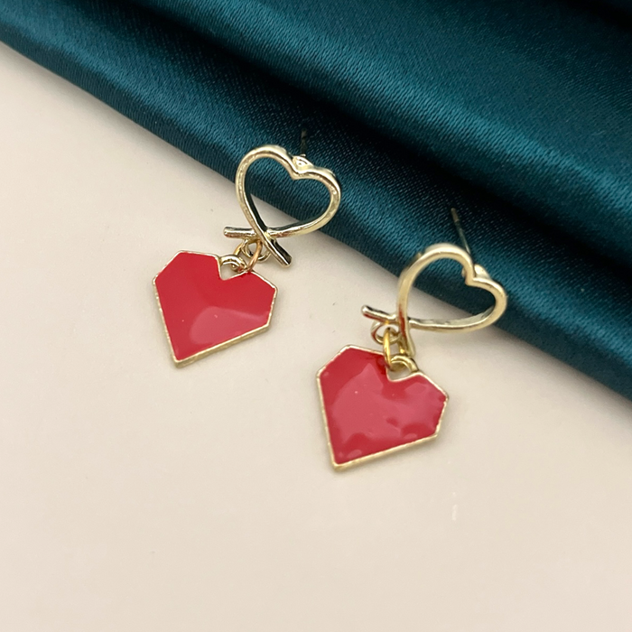Heart drop Earrings