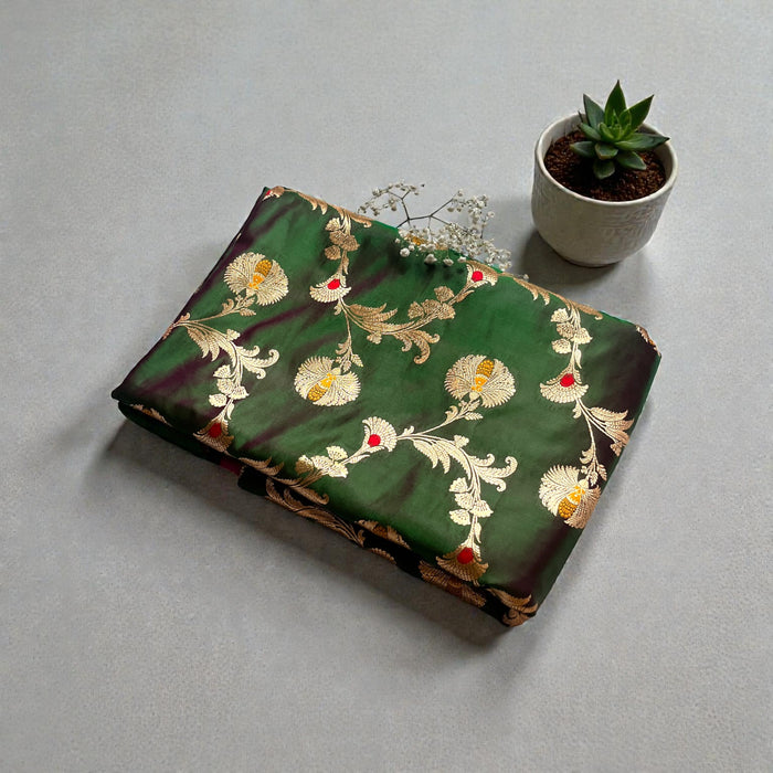 Aroopa Katan Silk Minakari Saree