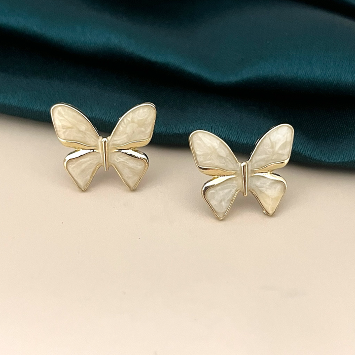 Enamel Butterfly Earrings