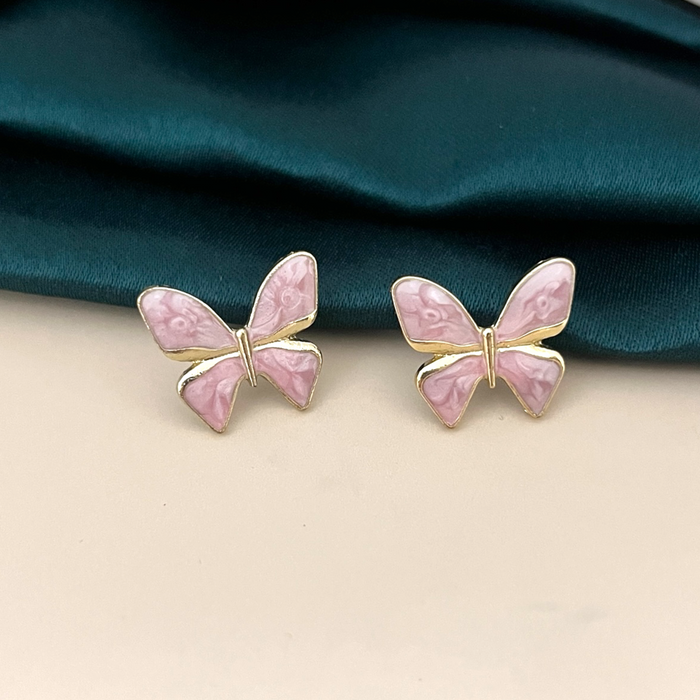 Enamel Butterfly Earrings