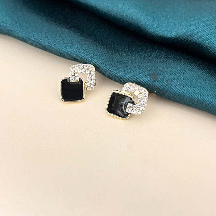 Black Studded Earrings