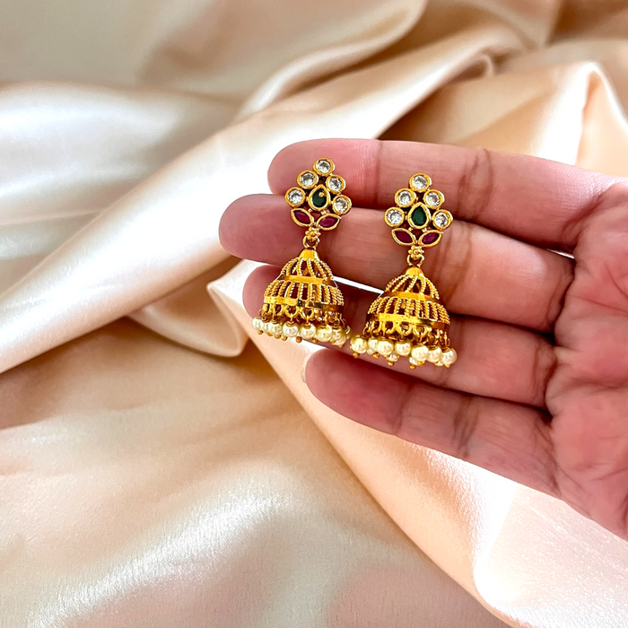Floral Jhumka