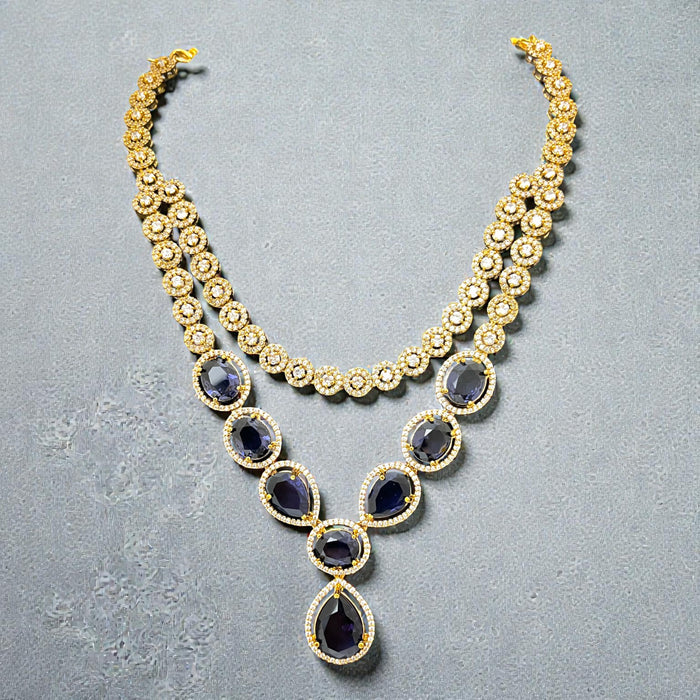 Aroopa Layered Crystal Necklace Set