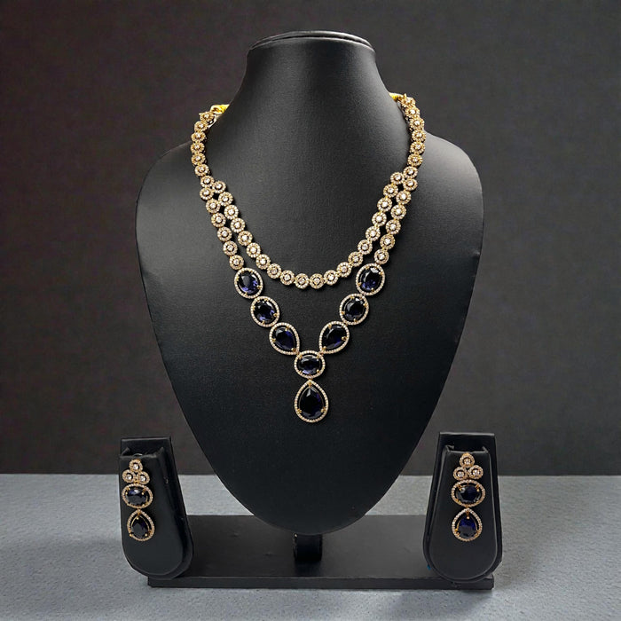 Aroopa Layered Crystal Necklace Set
