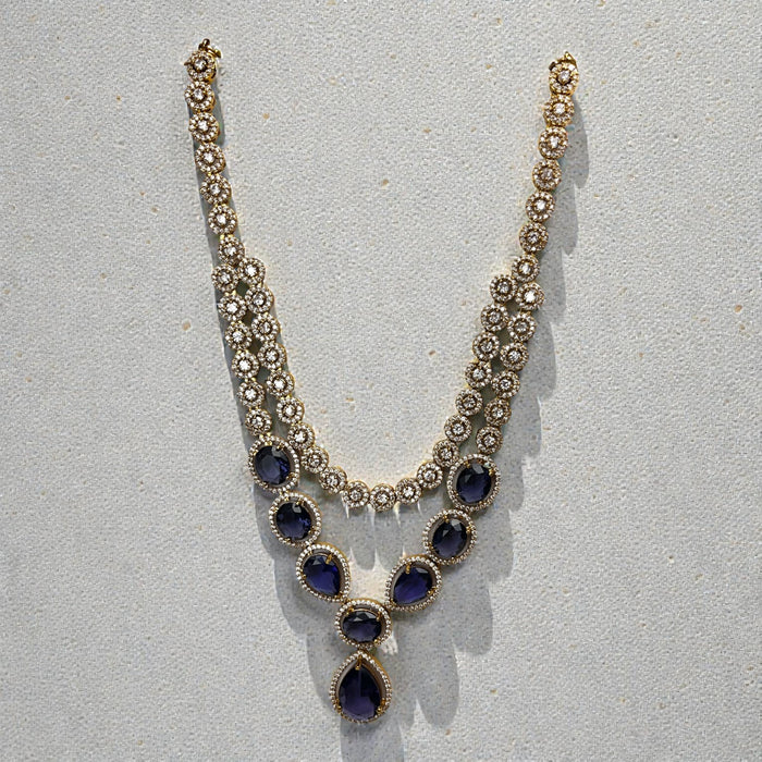 Aroopa Layered Crystal Necklace Set