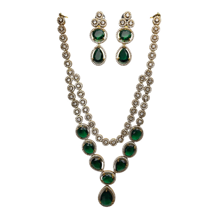 Aroopa Layered Crystal Necklace Set