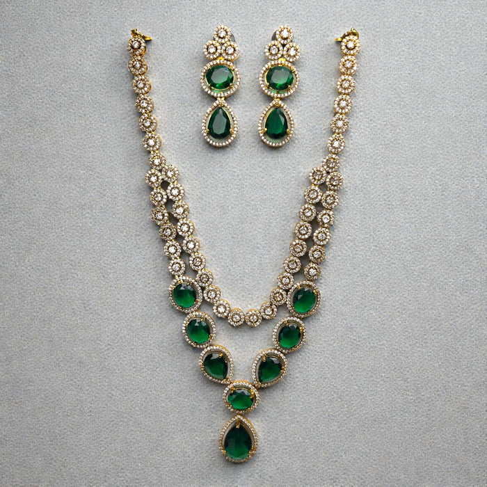 Aroopa Layered Crystal Necklace Set