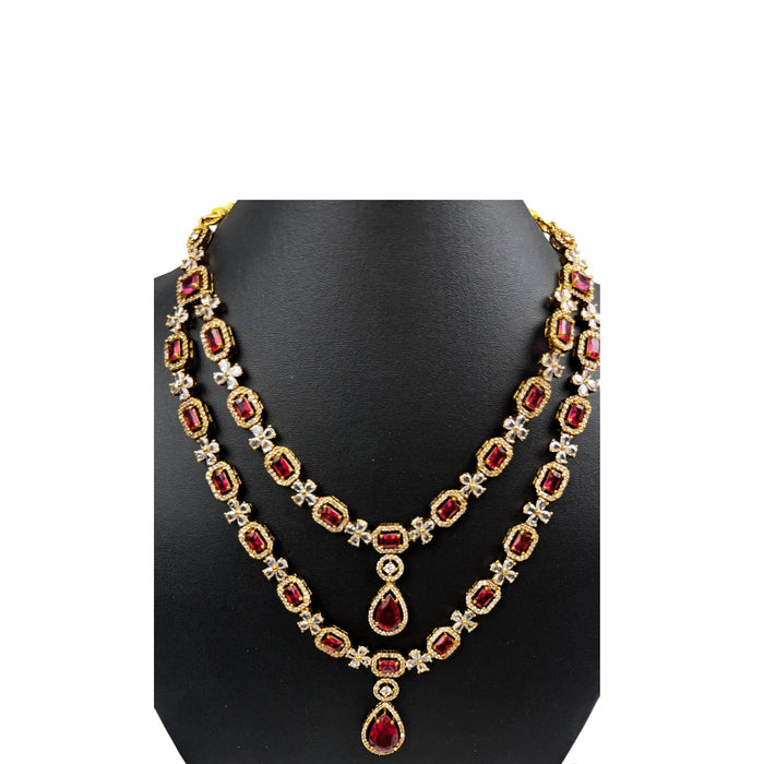 Aroopa Layered Crystal Necklace Set