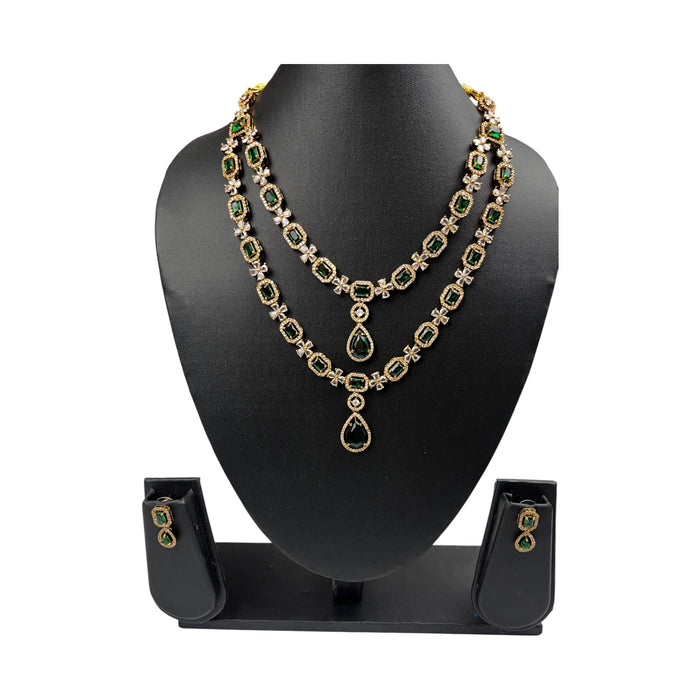 Aroopa Layered Crystal Necklace Set