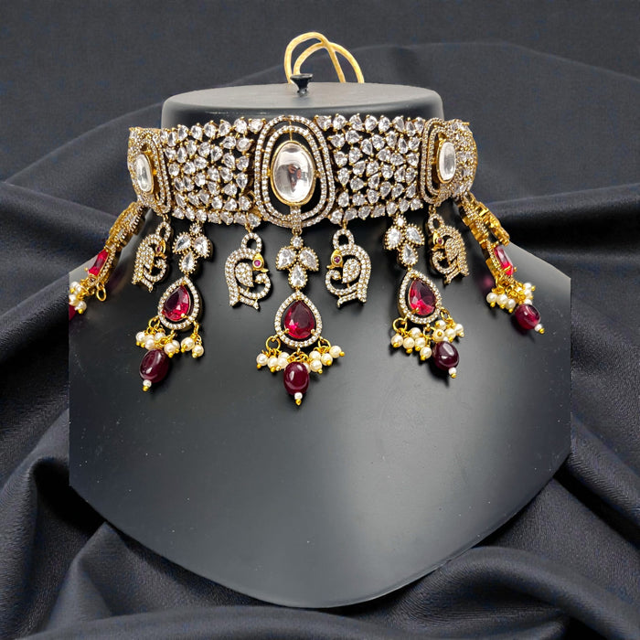 Aroopa Ruby Bridal Choker Set