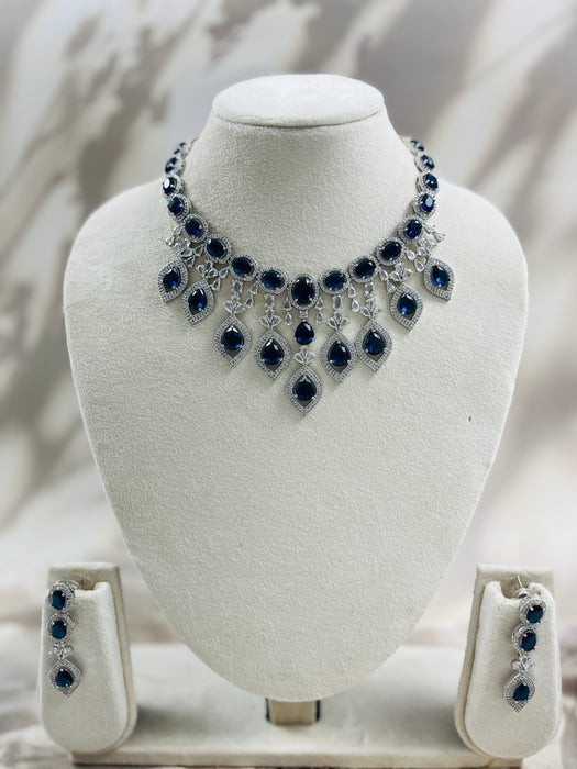 Aroopa Cascade drop Necklace Set