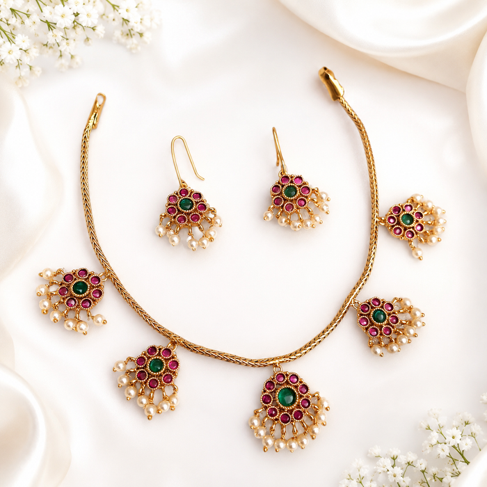 Aroopa Multipendant Necklace Set
