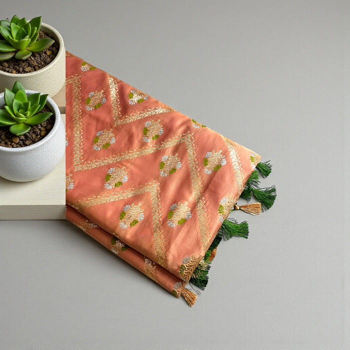 Aroopa Katan Silk Minakari Saree